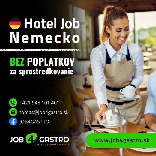 Čašníčka na Hotel v Bavorsku, 1800€ netto