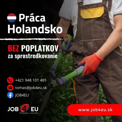 Pracovná ponuka pre výrobné práce v skleníkoch