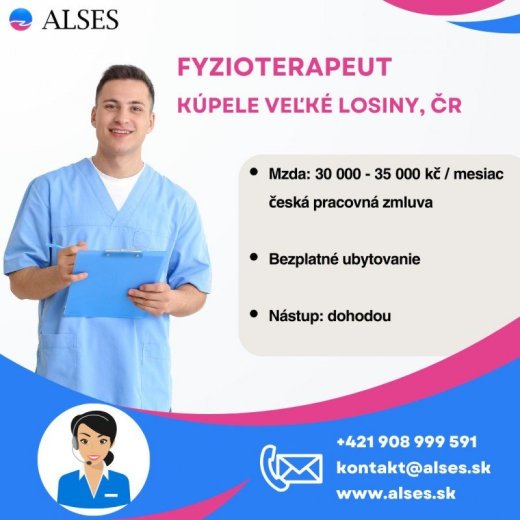 Fyzioterapeut, spa Veľké Losiny ČR
