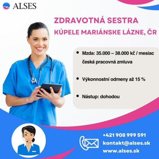 Zdravotná sestra, kúpele Mariánske Lázne