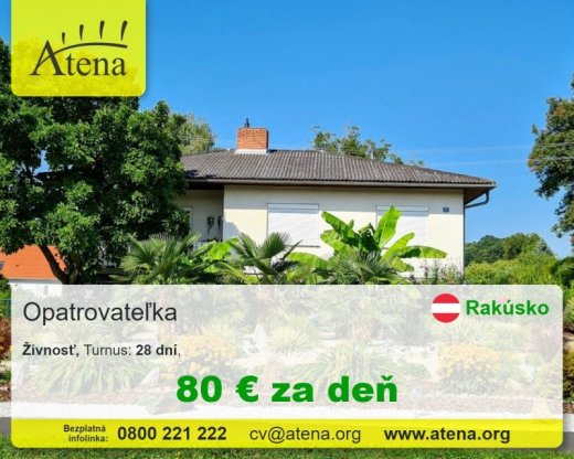 Opatrovatelka, opatrovatel, zdravotna asistentka