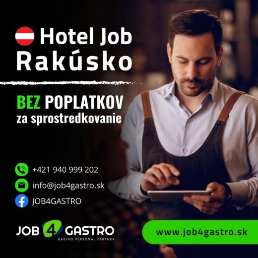 Čašník/čašníčka Chef de Rang
