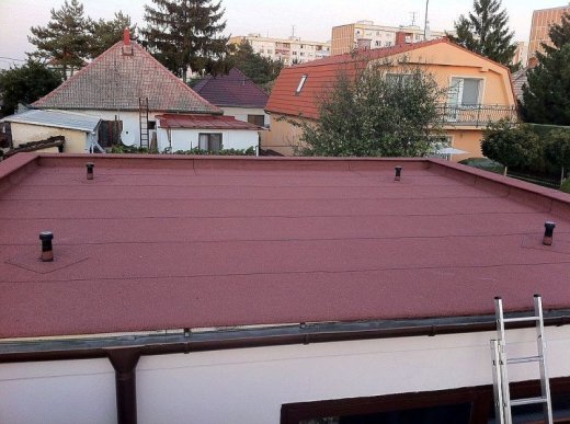 Izolácia eternitovej, plochej, plechovej strechy