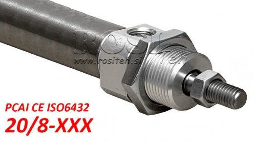 PNEUMATICKÉ VAĽCE PCAS PCAI ISO 6432 mini CE 20/8