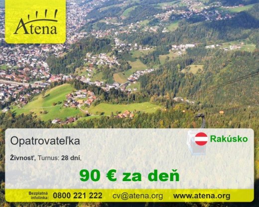 Opatrovatelka, opatrovatel, zdravotna asistentka