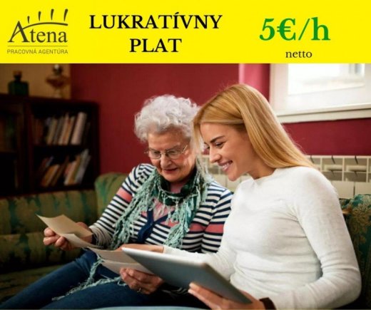 Ponuka práce opatrovateľky seniorov v B. Bystrici