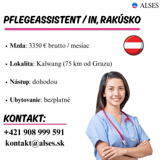 Zdravotná sestra v domove dôchodcov, Rakúsko