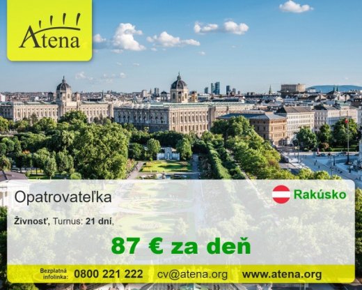 praca pre opatrovatelov a opatrovatelky