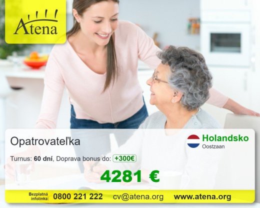 praca pre opatrovatelov a opatrovatelky