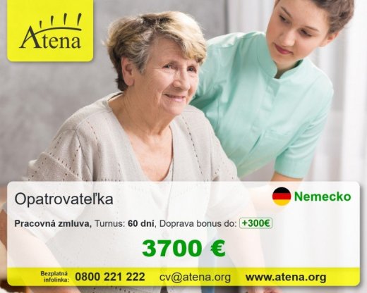 praca pre opatrovatelov a opatrovatelky