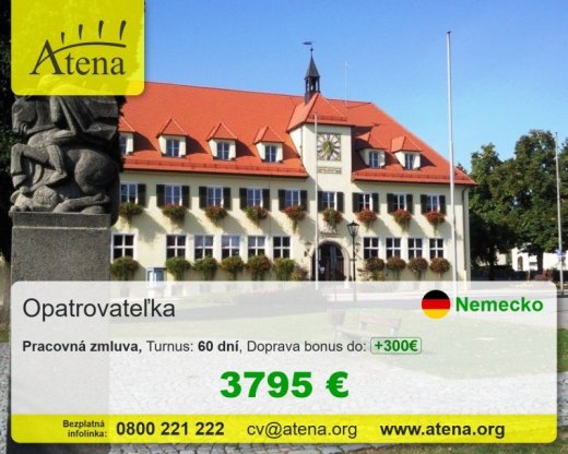 praca pre opatrovatelov a opatrovatelky