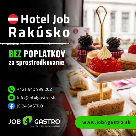 Cukrár ( patisseur) na krásny 4S Wellness Rezort