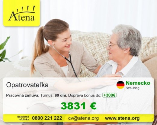 praca pre opatrovatelov a opatrovatelky