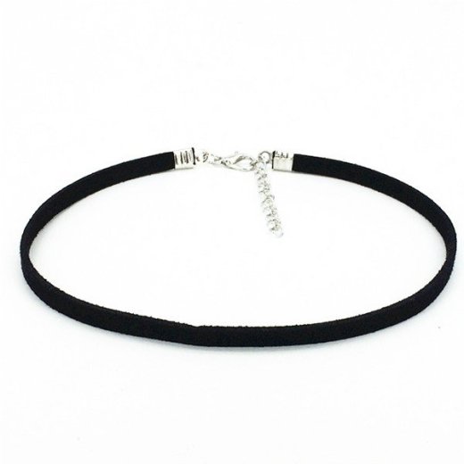 Semišový choker bez prívesku