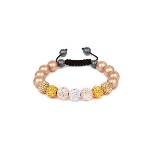 Shamballa zlatý náramok