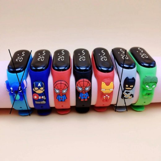 Spiderman, Iron Man, Hulk, Captain America detské