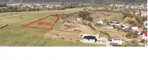 Dolná Tižina 15 km od Žiliny -na predaj pozemok