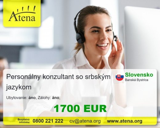 Personálny konzultant so srbským jazykom