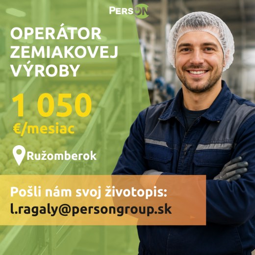 Operátor výroby - Ružomberok