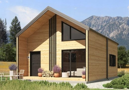 Drevená celoročná / rekreačná chata 5 × 7 m (35 m²