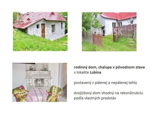 Chalupa s pozemkom podľa nového majiteľa - ID 1301