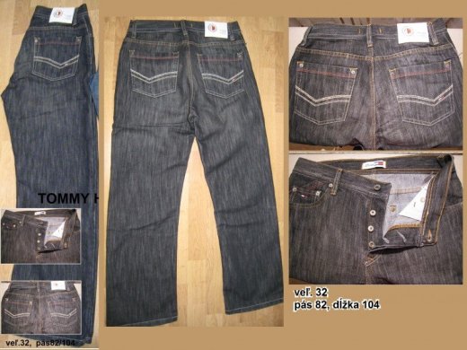 RIFLE TOMMY HILFIGER - W32 (pás 82/dĺžka 104)