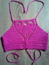 Detské crop top ružový