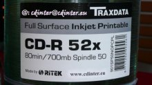 Traxdata CD-R 80 min Printable 50 ks
