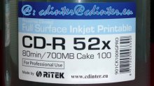 Traxdata CD-R 80 min Printable 50 ks