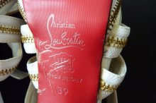 Luxusne Zip Sandale s cervenou podrazkou - vel. 39