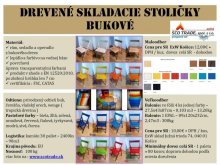 Drevené skladacie stoličky bukové