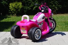Elektrická motorka Chopper ružová