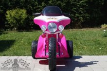Elektrická motorka Chopper ružová