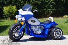 Elektrická motorka Chopper modrá