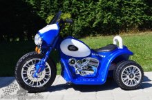Elektrická motorka Chopper modrá
