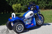 Elektrická motorka Chopper modrá