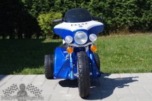 Elektrická motorka Chopper modrá