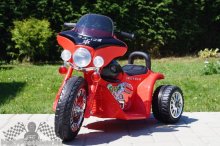 Elektrická motorka Chopper červená