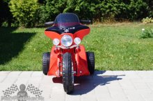 Elektrická motorka Chopper červená
