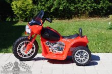 Elektrická motorka Chopper červená