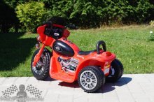 Elektrická motorka Chopper červená