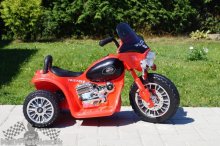 Elektrická motorka Chopper červená