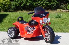 Elektrická motorka Chopper červená