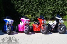 Elektrická motorka Chopper červená