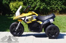Malá detská elektrická motorka - žltá