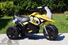 Malá detská elektrická motorka - žltá