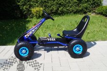 Šlapacia moto kára na pedále F1 - modrá