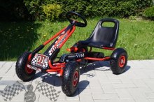 Šlapacia moto kára na pedále F1 - červená
