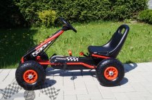 Šlapacia moto kára na pedále F1 - červená