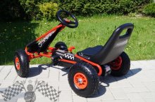 Šlapacia moto kára na pedále F1 - červená